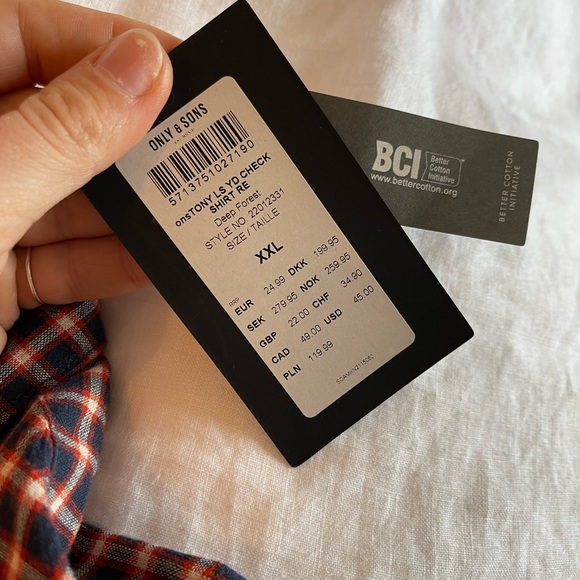 Only & Sons Tony LS check shirt - Picture 3 of 5